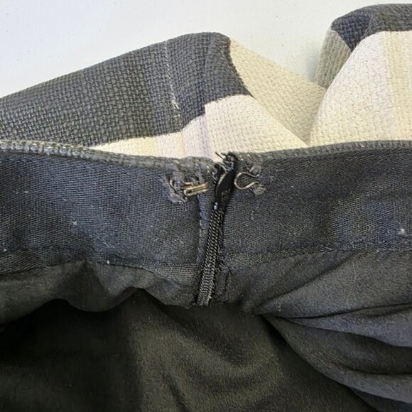 A.L.C. Viscose and Linen blend stripes Midi Skirt - Picture 5 of 8